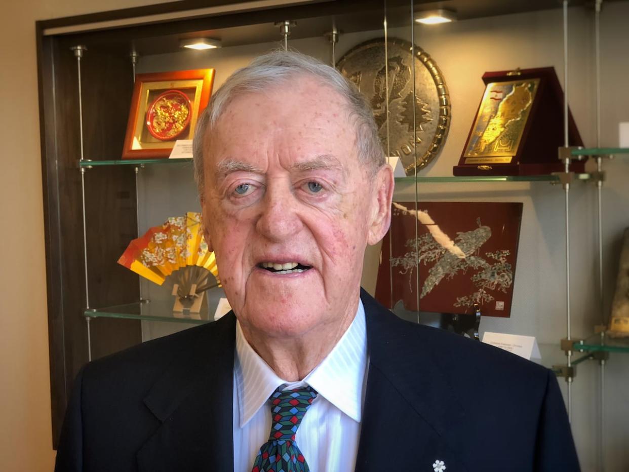 David Sobey, along with the Sobey Foundation and Sobeys Inc., donated $18 million dollars to Saint Mary's University in Halifax in 2019. (Robert Short/CBC - image credit)