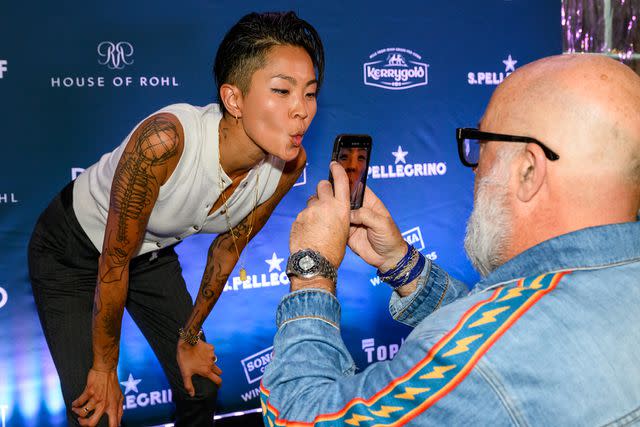 <p>C2 Photography/FOOD & WINE</p> Kristen Kish and Andrew Zimmern