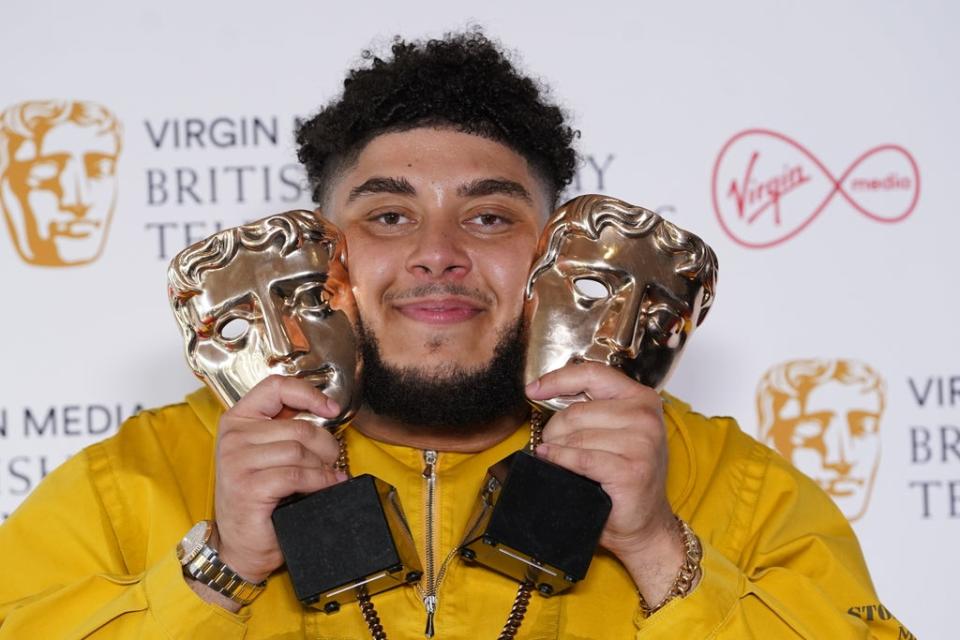 Big Zuu at the Virgin BAFTA TV Awards 2022 (Ian West/PA). (PA Wire)