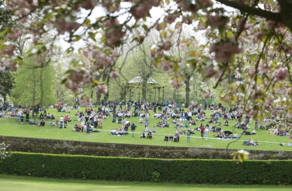 Gazette: Packed - hundreds turned out to the picnic in the Castle Park