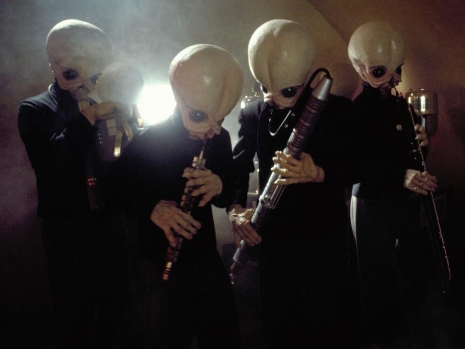 Bith aliens Cantina Band Star Wars Disney Lucasfilm