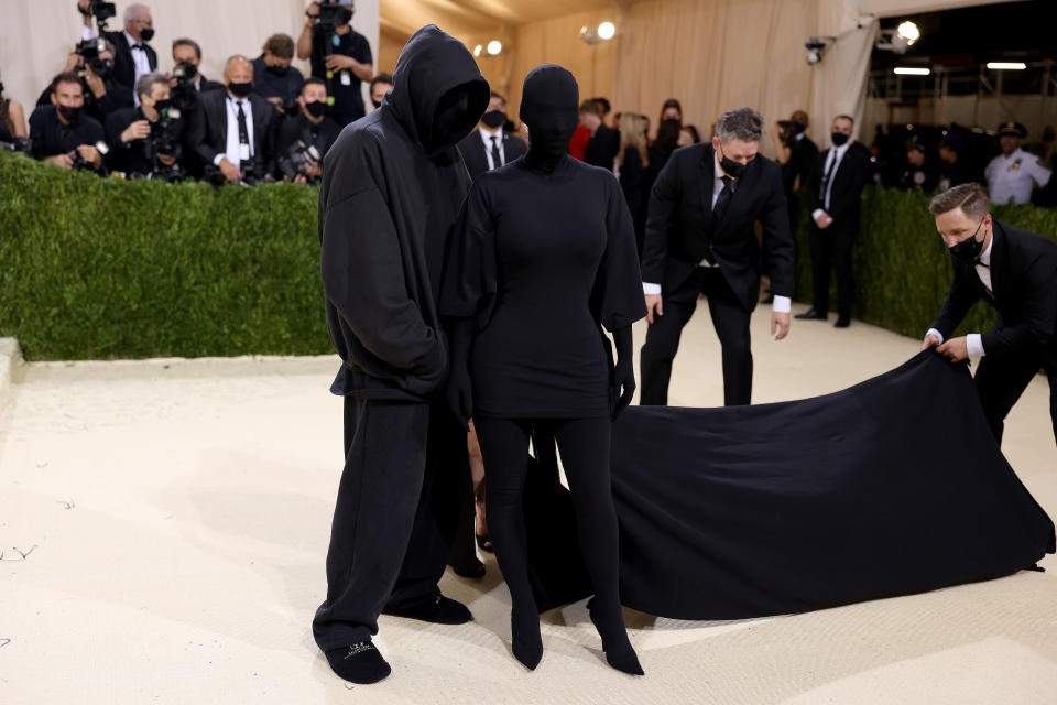 NEW YORK, NEW YORK - SEPTEMBER 13: Kim Kardashian and Demna Gvasalia attend The 2021 Met Gala Celebrating In America: A Lexicon Of Fashion at Metropolitan Museum of Art on September 13, 2021 in New York City. (Photo by John Shearer/WireImage)