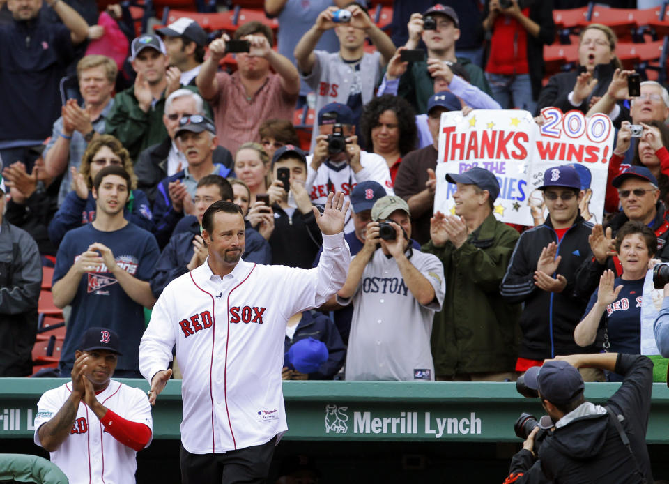 前紅襪傳奇投手威克菲爾德（Tim Wakefield）。資料照片： REUTERS/Brian Snyder 