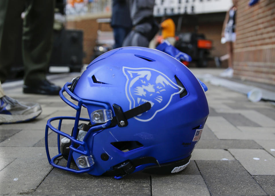 A helmet of the Georgia State Panthers