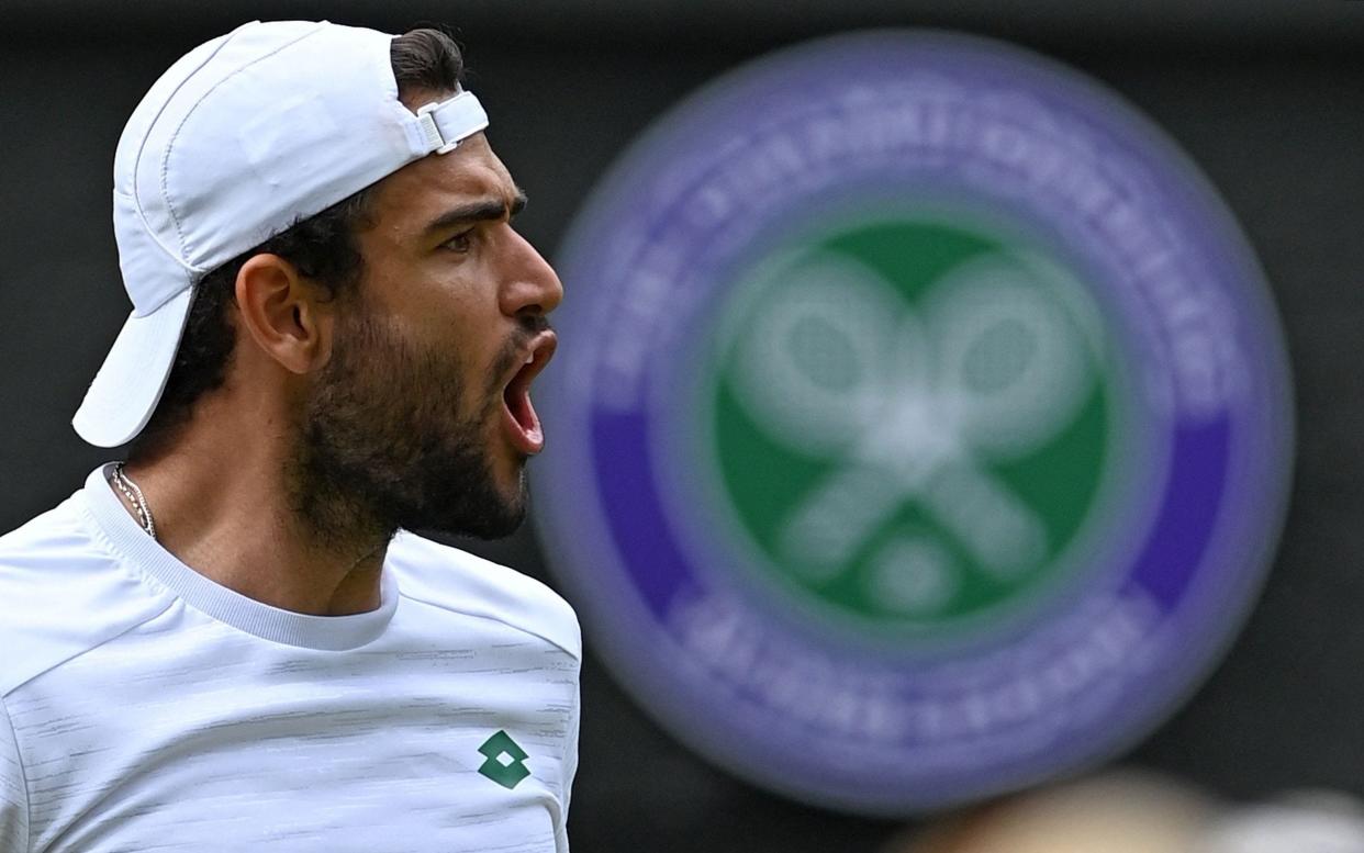 Matteo Berrettini - Fears of Wimbledon Covid outbreak amongst men's players after Matteo Berrettini withdrawal - GETTY IMAGES