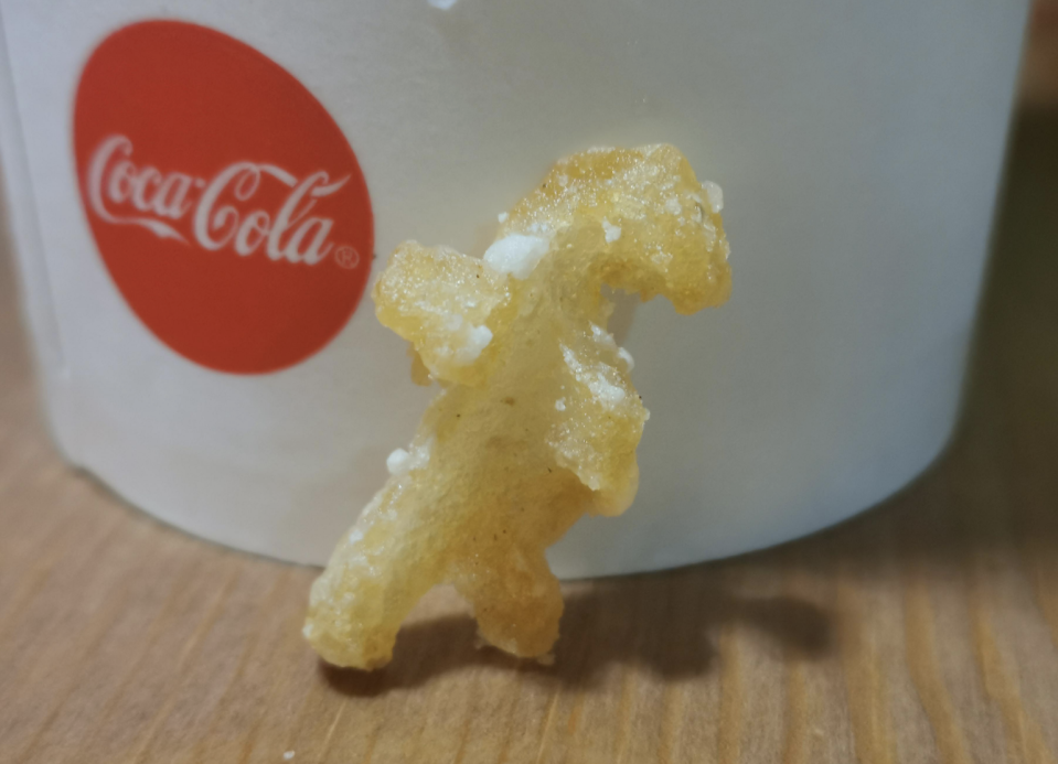 A McDonald's fry that looks like Godzilla