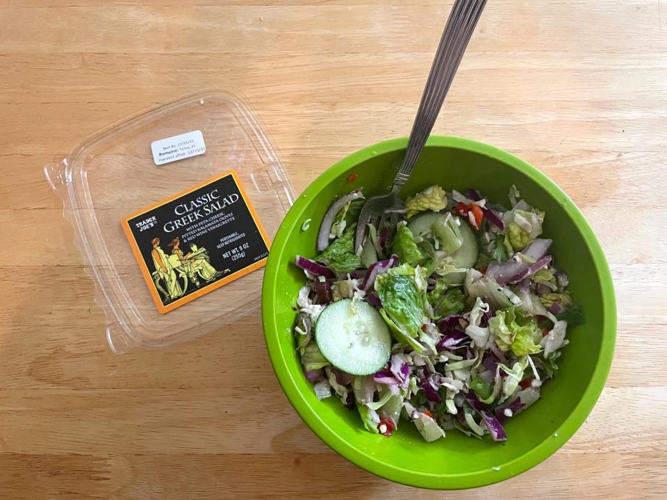 Trader Joe's Greek salad