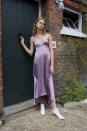 <p><i>Model wears a silk lavender dress from the Beaufille SS18 collection. (Photo: ImaxTree) </i></p>