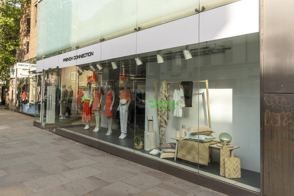 French Connection shop in Covent Garden. (Credit: Dave Rushen/SOPA Images/LightRocket via Getty Images)