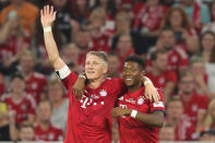 <p>Besondere Beziehung: Schweinsteiger und sein Bruder im Geiste David Alaba. </p>