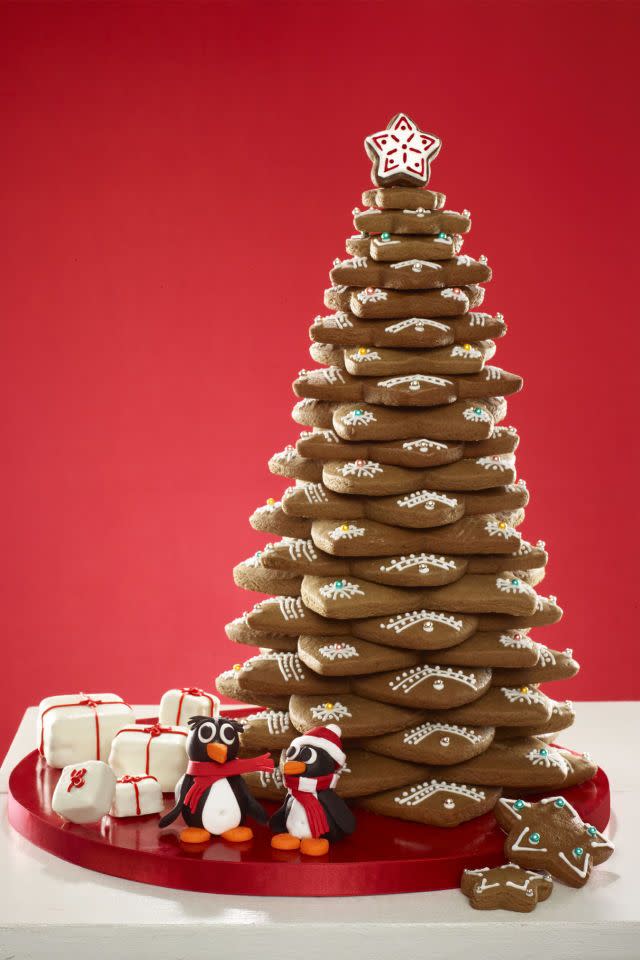 <p>These spiced cookies are a holiday classic and stacking them in the shape of a Christmas tree makes them that much more festive.</p><p><em><a href="https://www.womansday.com/food-recipes/food-drinks/recipes/a56918/gingerbread-cookies-recipe/" rel="nofollow noopener" target="_blank" data-ylk="slk:Get the recipe.;elm:context_link;itc:0;sec:content-canvas" class="link ">Get the recipe.</a> </em><br></p>