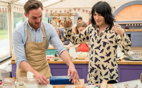 Noel Fielding brings the goods in the Channel 4 series of Bake Off