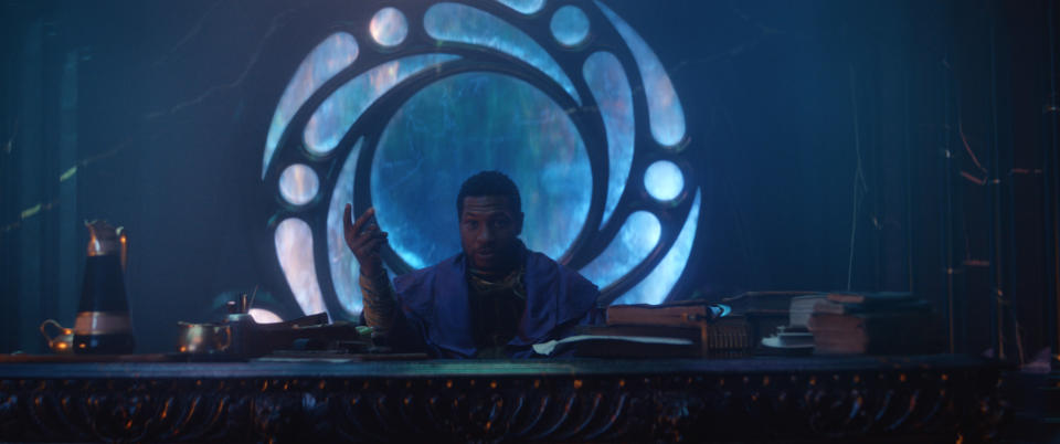 He Who Remains (Jonathan Majors) in Marvel Studios' LOKI, exclusively on Disney+. Photo courtesy of Marvel Studios. Â©Marvel Studios 2021. All Rights Reserved.