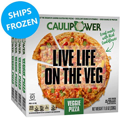 1) Veggie Cauliflower Crust Pizza, 4-Pack