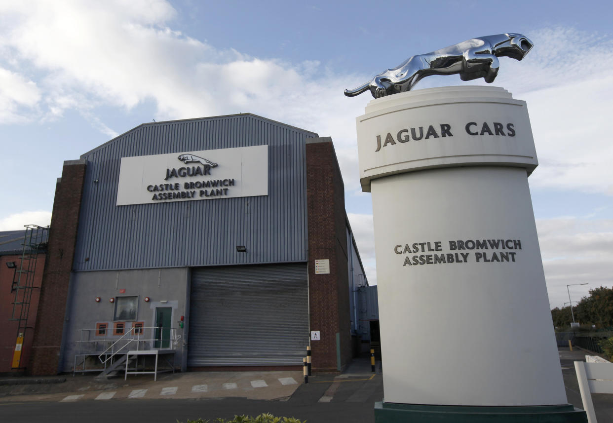 Jaguar Land Rover's assembly plant in Castle Bromwich, Birmingham, England, will be shut down temporarily. Photo: Eddie Keogh/Reuters