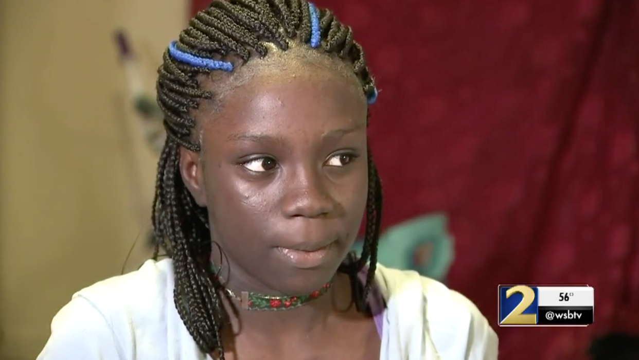 Sixth-grade student Diamond Johnson was suspended from school for unknowingly eating a cookie laced with pot. (Photo: WSBTV)