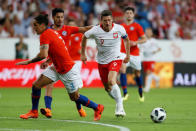 Soccer Football - International Friendly - Poland vs Chile - INEA Stadion, Poznan, Poland - June 8, 2018 Poland's Robert Lewandowski in action REUTERS/Kacper Pempel