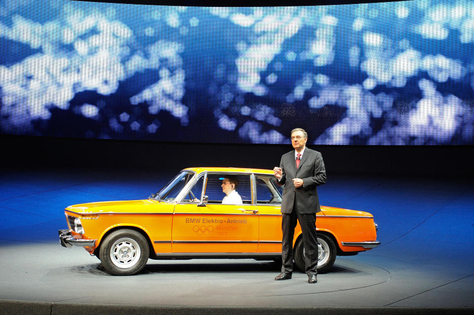 FRANKFURT AM MAIN, GERMANY - SEPTEMBER 13: BMW CEO Helmut Reithofer speaks to the media during the press days at the IAA Frankfurt Auto Show on September 13, 2011 in Frankfurt am Main, Germany. The IAA will be open to the public from September 17 to September 25. (Photo by Thorsten Wagner/Getty Images)