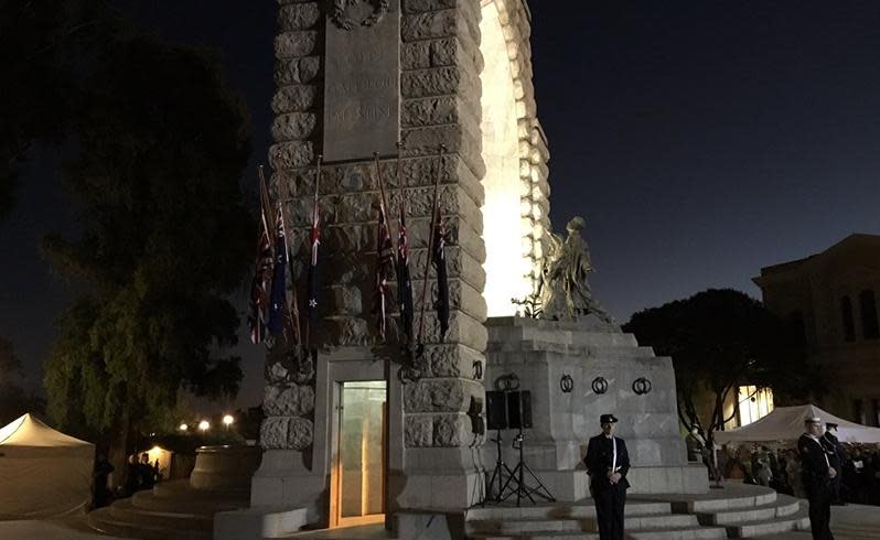 The Anzac Day dawn service in Adelaide. Source: Deanna Williams.