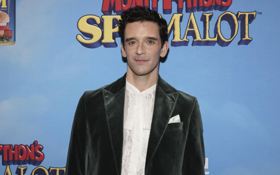 Michael Urie attends the "Spamalot" Broadway opening night at St. James Theater on Thursday, Nov. 16, 2023, in New York. (Photo by CJ Rivera/Invision/AP)