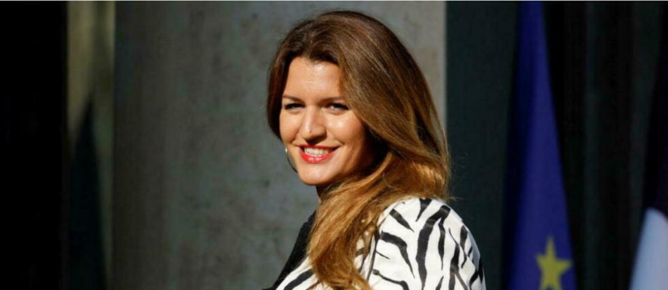 Marlène Schiappa sera dans les colonnes et en une de la revue « Playboy » le 8 avril.  - Credit:LUDOVIC MARIN/AFP