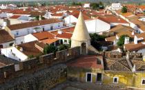 <p>In the region of Alentejo, the Castelo de Viana do Alentejo houses a gorgeous church built in the Mudejar-Manueline style within its walls. The castle itself was built in a Gothic style in the 5<sup>th</sup> century, with towering columns and pillars. Step inside, and youll be dazzled by the 17<sup>th</sup> century tiles that adorn all of the walls around you.</p>