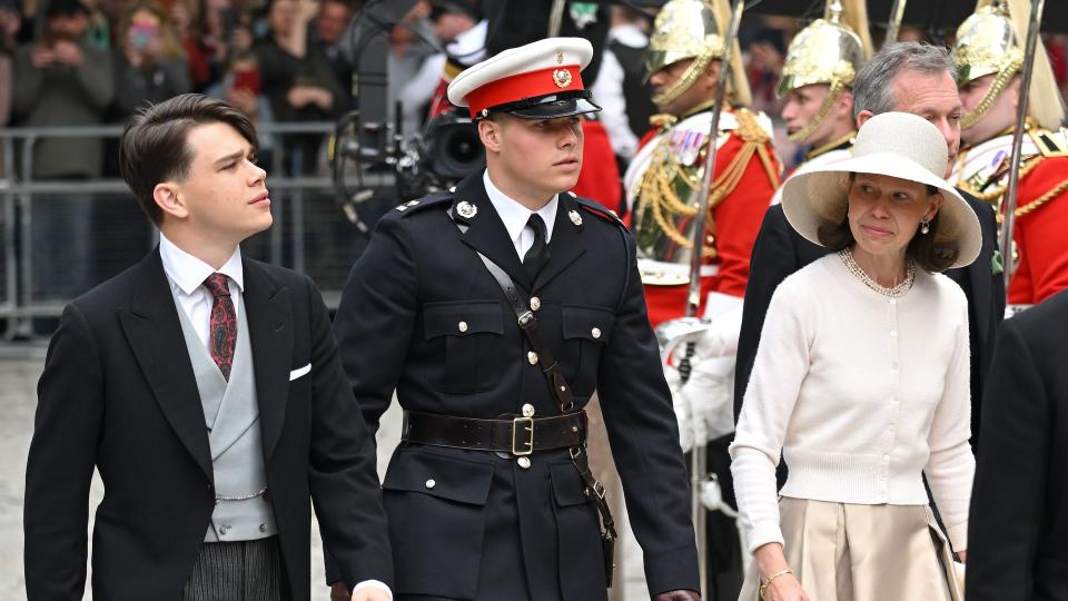  Samuel Chatto, Arthur Chatto and Lady Sarah Chatto attend the National Service of Thanksgiving at St Paul's Cathedral 