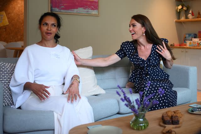 <p>DANIEL LEAL/POOL/AFP via Getty Images</p> Kate Middleton visits Hope Street on June 27