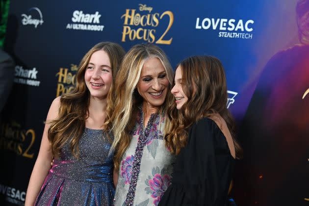 Tabitha Hodge Broderick, Sarah Jessica Parker and Marion Loretta Elwell Broderick at the premiere of 