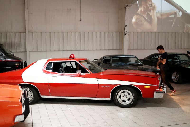 FILE PHOTO: French museum offers drive in famous movie cars