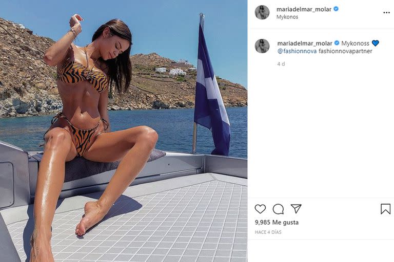 La modelo cordobesa María del Mar desató un escándalo internacional con el  futbolista Loris Karius