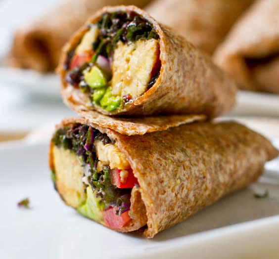 Lunch never looked so good: kale avocado wraps. (Photo: Lunchbox Bunch)