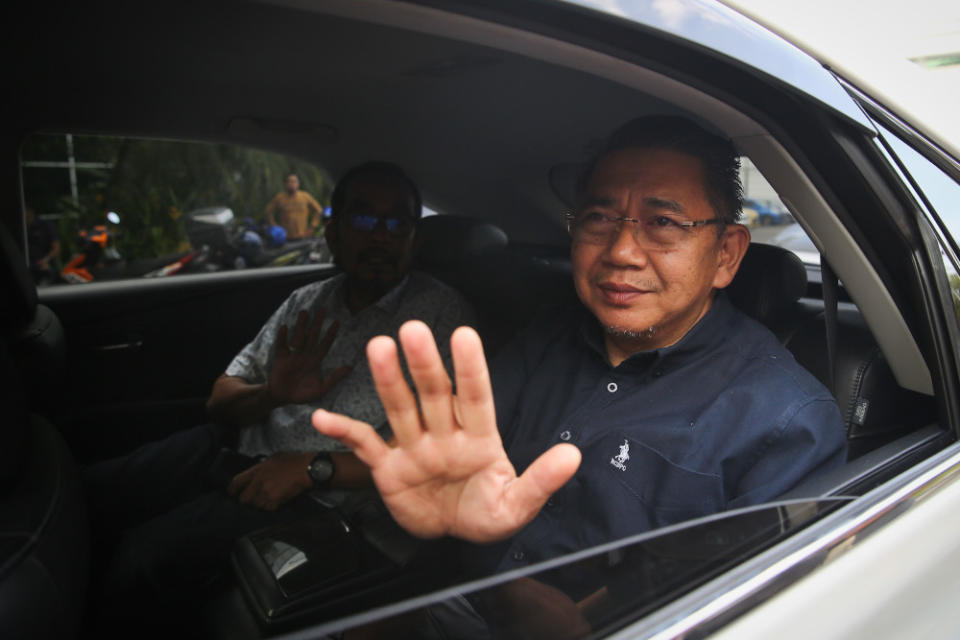 Datuk Seri Salahuddin Ayub arrives at Yayasan Al-Bukhary in Kuala Lumpur February 29, 2020. — Picture by Yusof Mat Isa