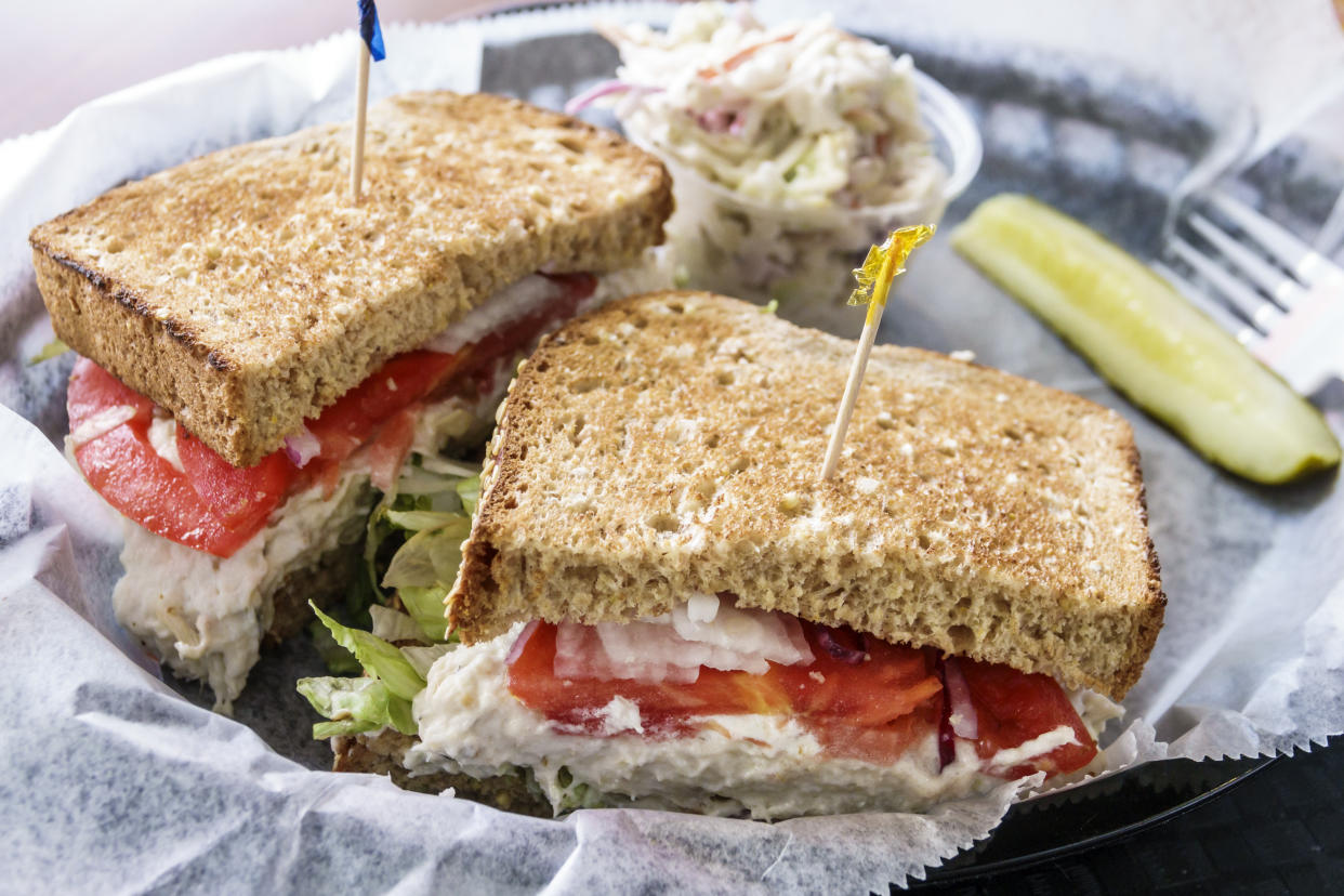 Florida, Port St Lucie, tuna sandwich. (Photo by: Jeffrey Greenberg/Universal Images Group via Getty Images)