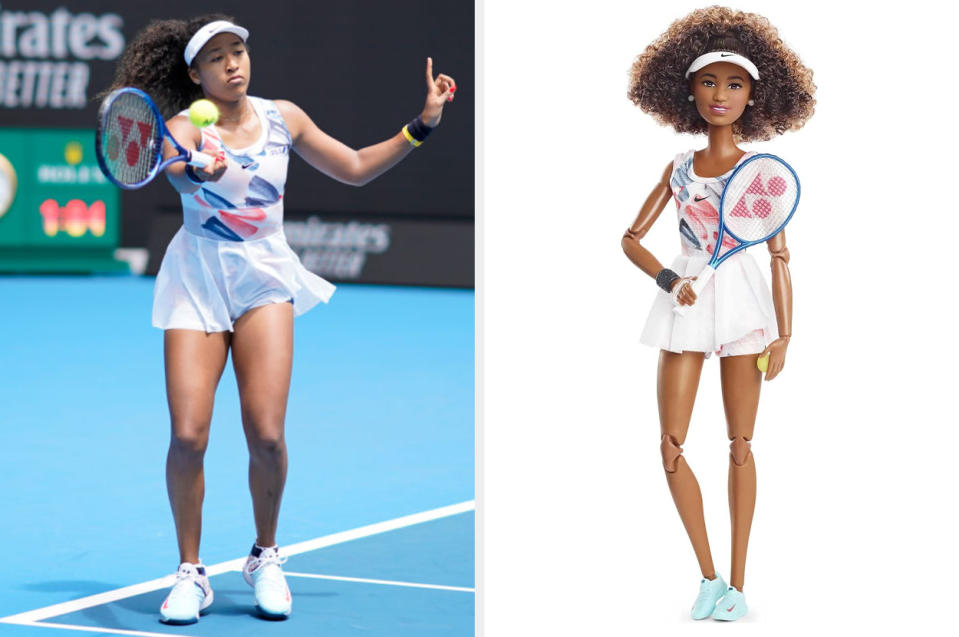 Naomi Osaka and her Barbie