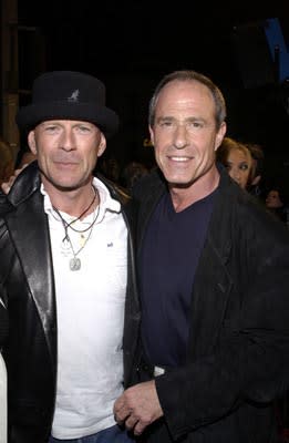 Bruce Willis and Arnold Rifkin at the LA premiere of Columbia's Tears of the Sun