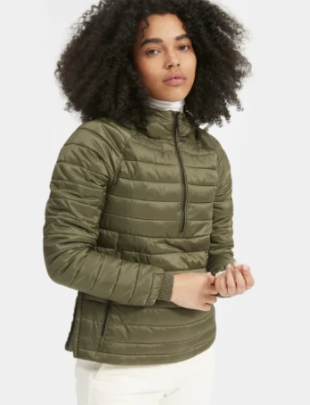 ReNew Lightweight Half-Zip Puffer