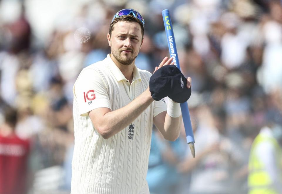 Ollie Robinson is inspired by memories of watching the Ashes from the stands (Nigel French/PA) (PA Wire)