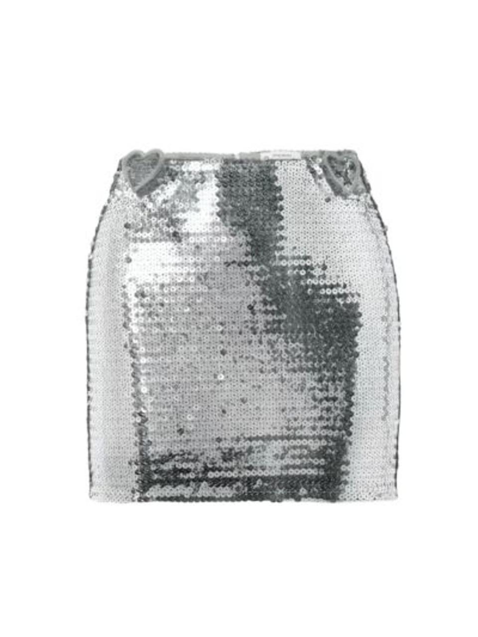 Embellished cutout sequined tulle mini skirt - Nenski Dojaka 