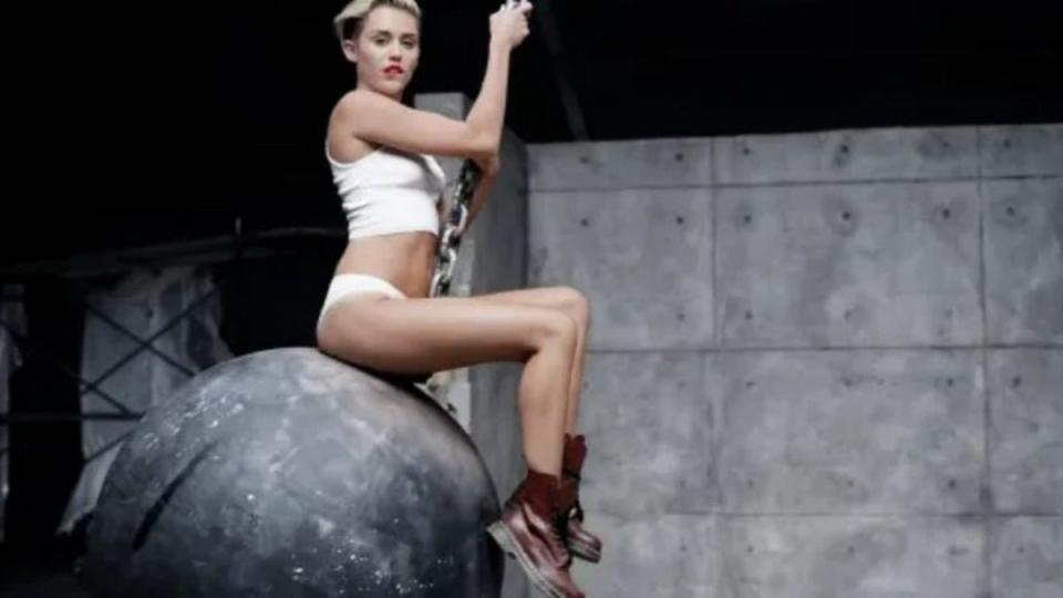 Miley Cyrus pictured in the Wrecking Ball music video (YouTube/Miley Cyrus)