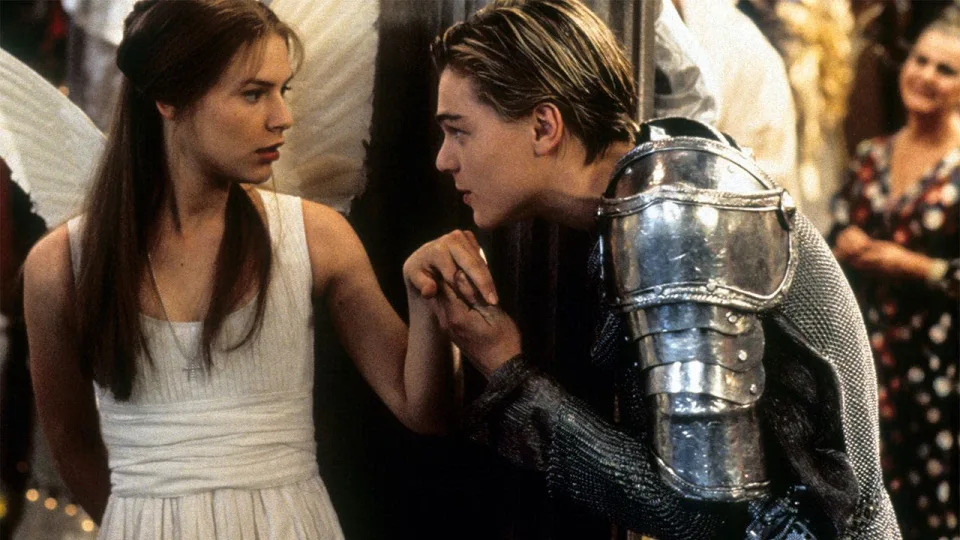 Leonardo DiCaprio and Claire Danes were rumored to be dating in 1995 while working together on "Romeo+ Juliet." <span class="copyright"> 20th Century-Fox/Getty Images</span>