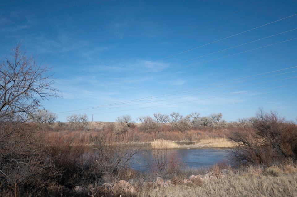 The Arkansas River at the Otero and Crowley County line.