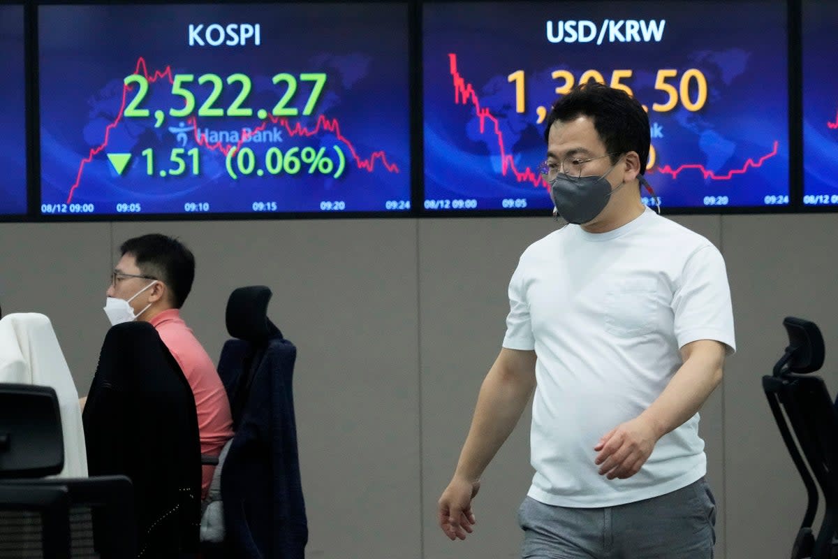 South Korea Financial Markets (Copyright 2022 The Associated Press. All rights reserved.)