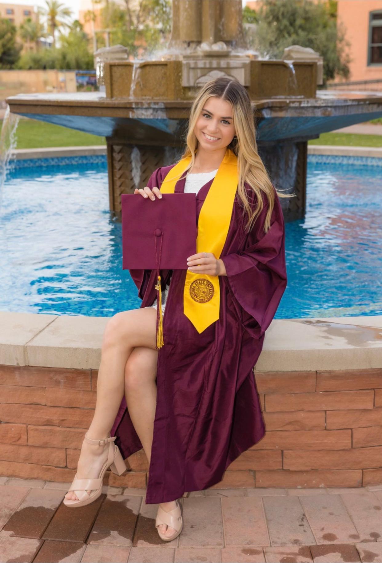 Lindsey Wawrzyniak, a recent graduate of Arizona State University struggled with an eating disorder during the COVID-19 pandemic.