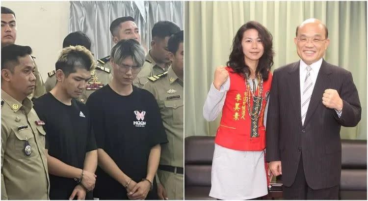 阿鬧的媽媽李美素被起底曾2度參選台南市議員，外界認為她應有能力「疏通」柬埔寨當局。（圖／翻攝自柬埔寨警方提供、李美素臉書）