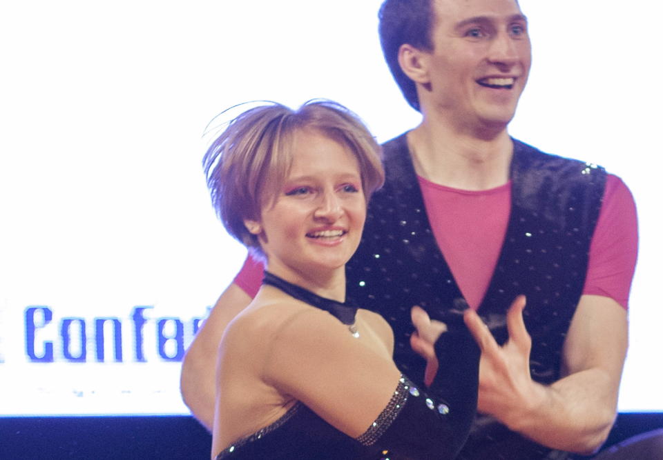 Katerina en una de las competiciones de baile (REUTERS/Jakub Dabrowski/Files).