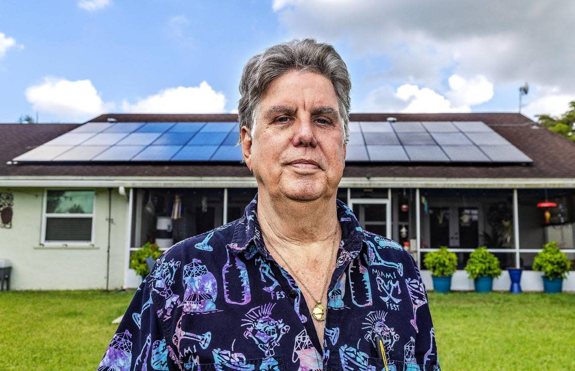 Robert Burr joined two different Miami-Dade solar co-ops. The first co-op, which he joined in 2018, negotiated a deal with a solar installer that he didn’t like. So he backed out and joined another Miami-Dade solar co-op in 2019, which struck a deal that worked better for him and ultimately helped him install solar panels on his house.