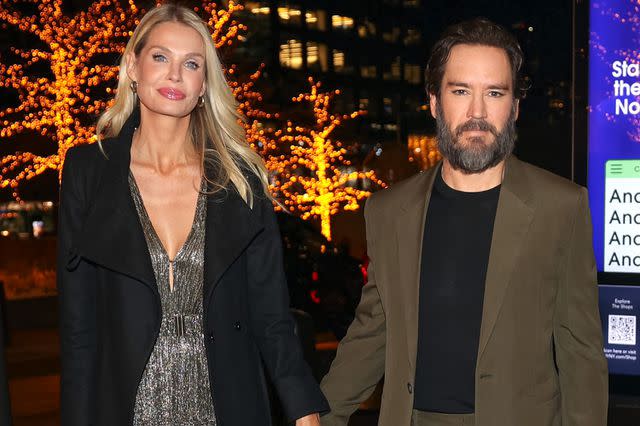 <p>Jose Perez/Bauer-Griffin/GC Images</p> Catriona McGinn and Mark-Paul Gosselaar in January 2024