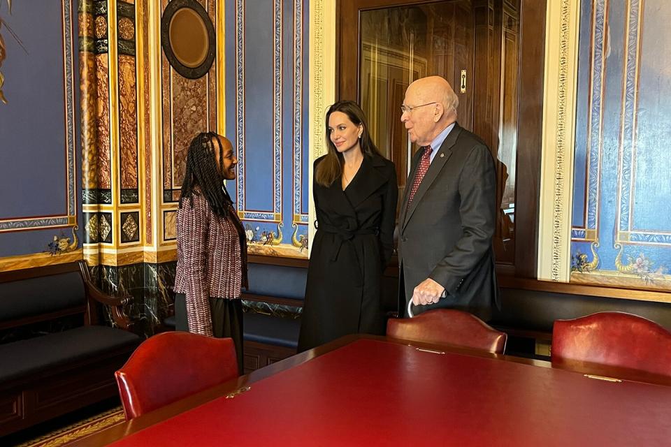 Angelina Jolie Meets With Lawmakers on Capitol Hill