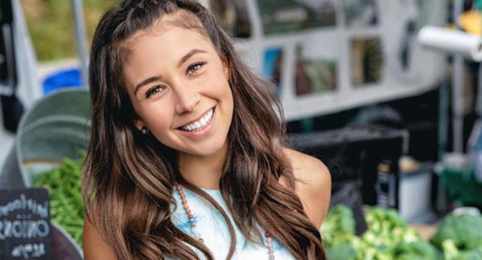 Yovana Mendoza Ayres pictured at a farmers market. Many of her followers are angered by her eating fish. Instagram/ Yovana Mendoza Ayres